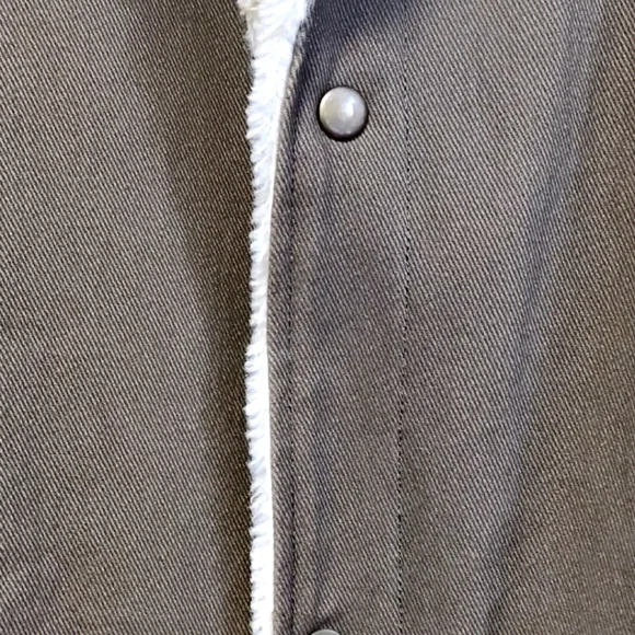 Zara Men Olive Green Jacket with Faux Shearling - XL - Picture 3 of 5